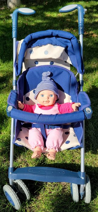 Wózek spacerówka dla lalki Mamas&papas + lalka bobas