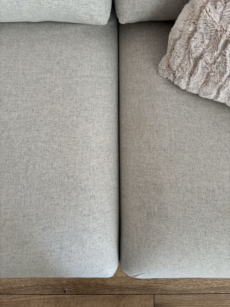 Sofa Vimle NIEROZKŁADANA z szerokimi podłokietnikami Gunnared bezowy