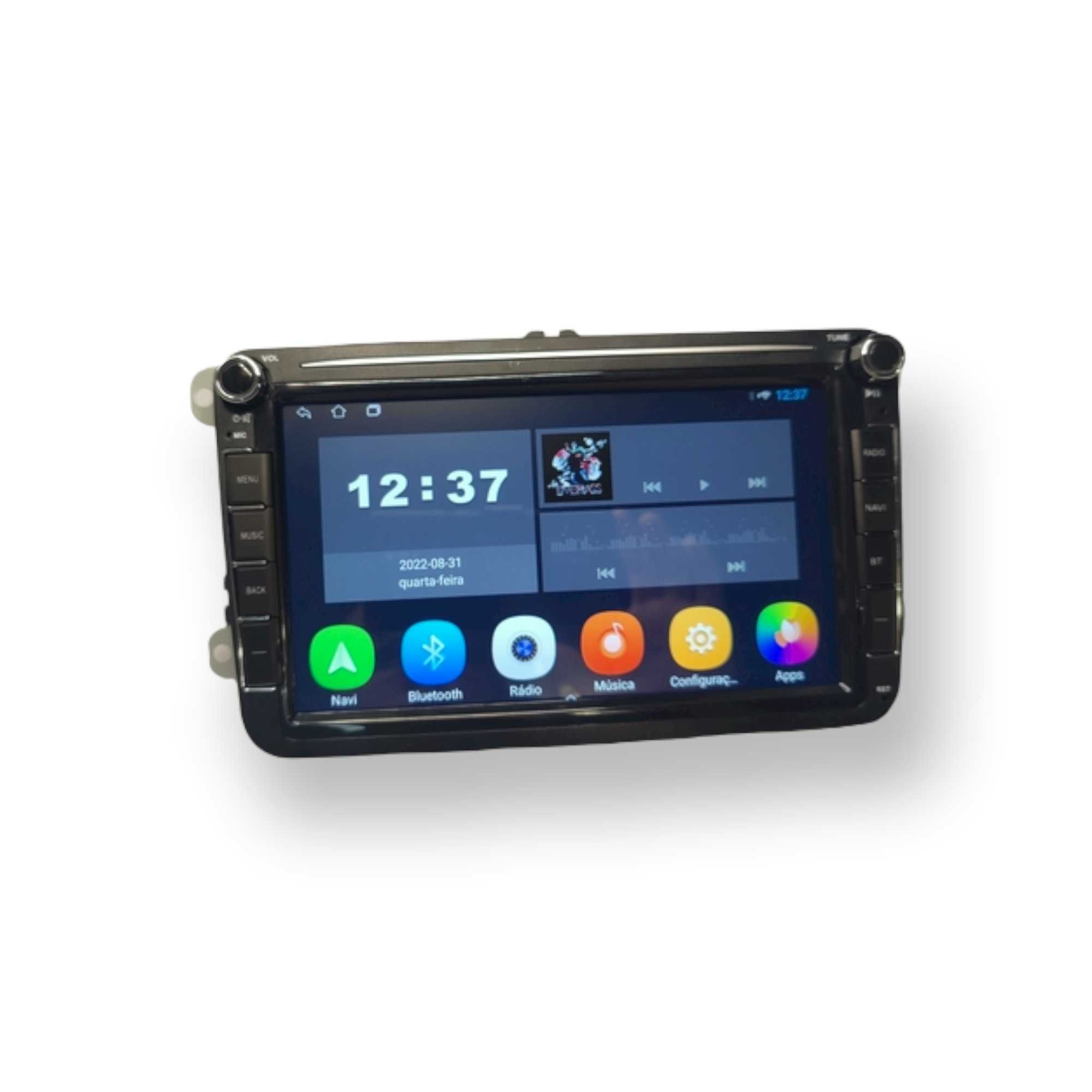Rádio Volkswagen VW SEAT SKODA Android 13 – 2 DIN GPS WIFI 8 Polegadas