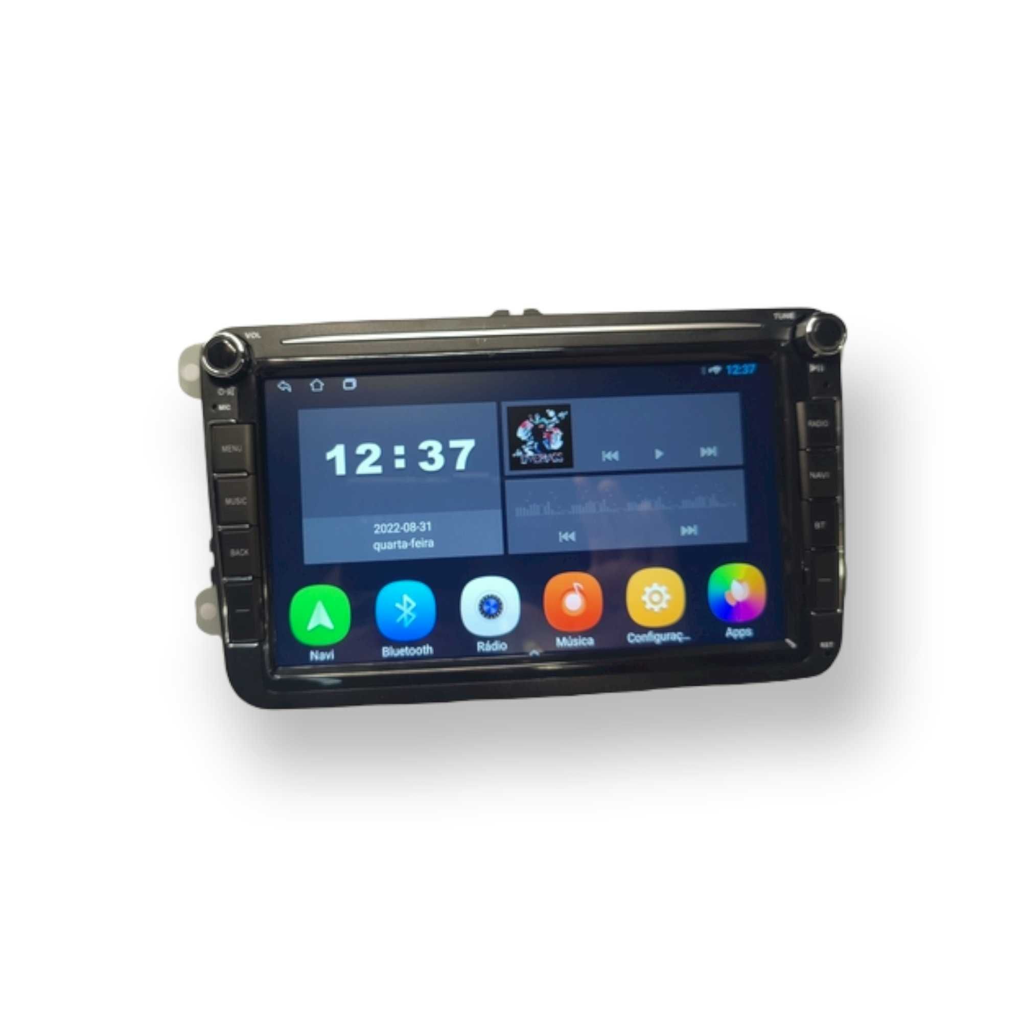 Rádio Volkswagen VW SEAT SKODA Android 11 – 2 DIN GPS WIFI 8 Polegadas