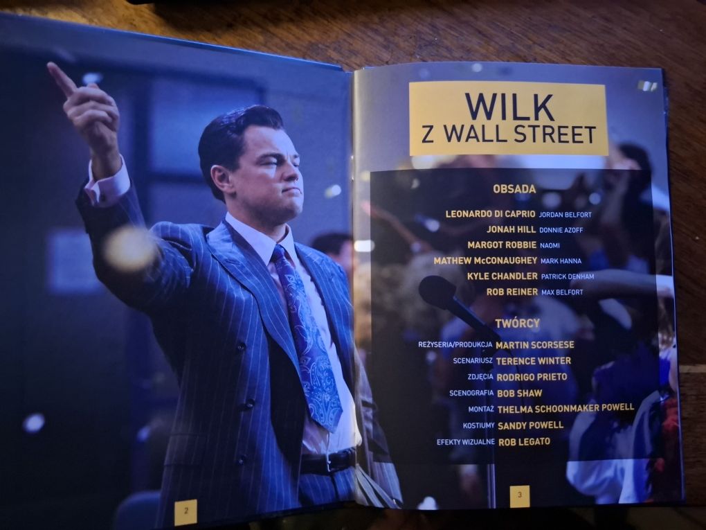 DVD booklet Wilk z Wall Street / MMXIII WOW/ Lektor PL