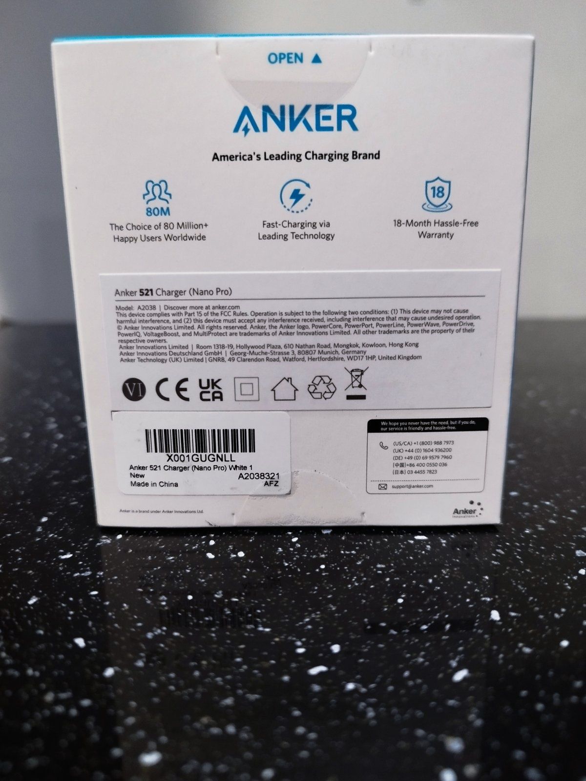 Зарядний пристрій Anker nano pro 521 40w