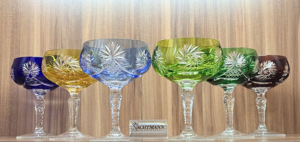 Хрустальные креманки шампанки Joska/Nachtmann серия Schluderstein GDR