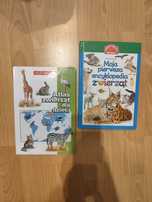 2x książka dla dzieci o zwierzętach encyklopedia Buchmann