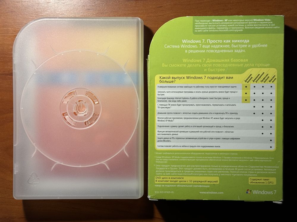 Ключ Windows 7 Домашняя Базовая без диска