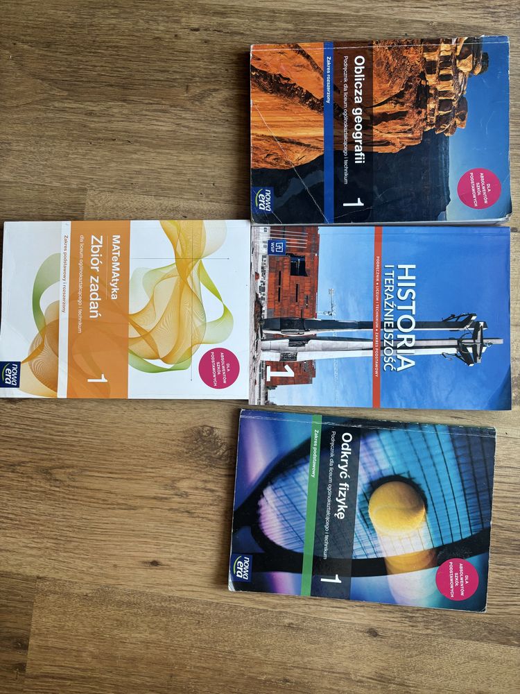 Podręczniki, klasa 1 szkoła średnia