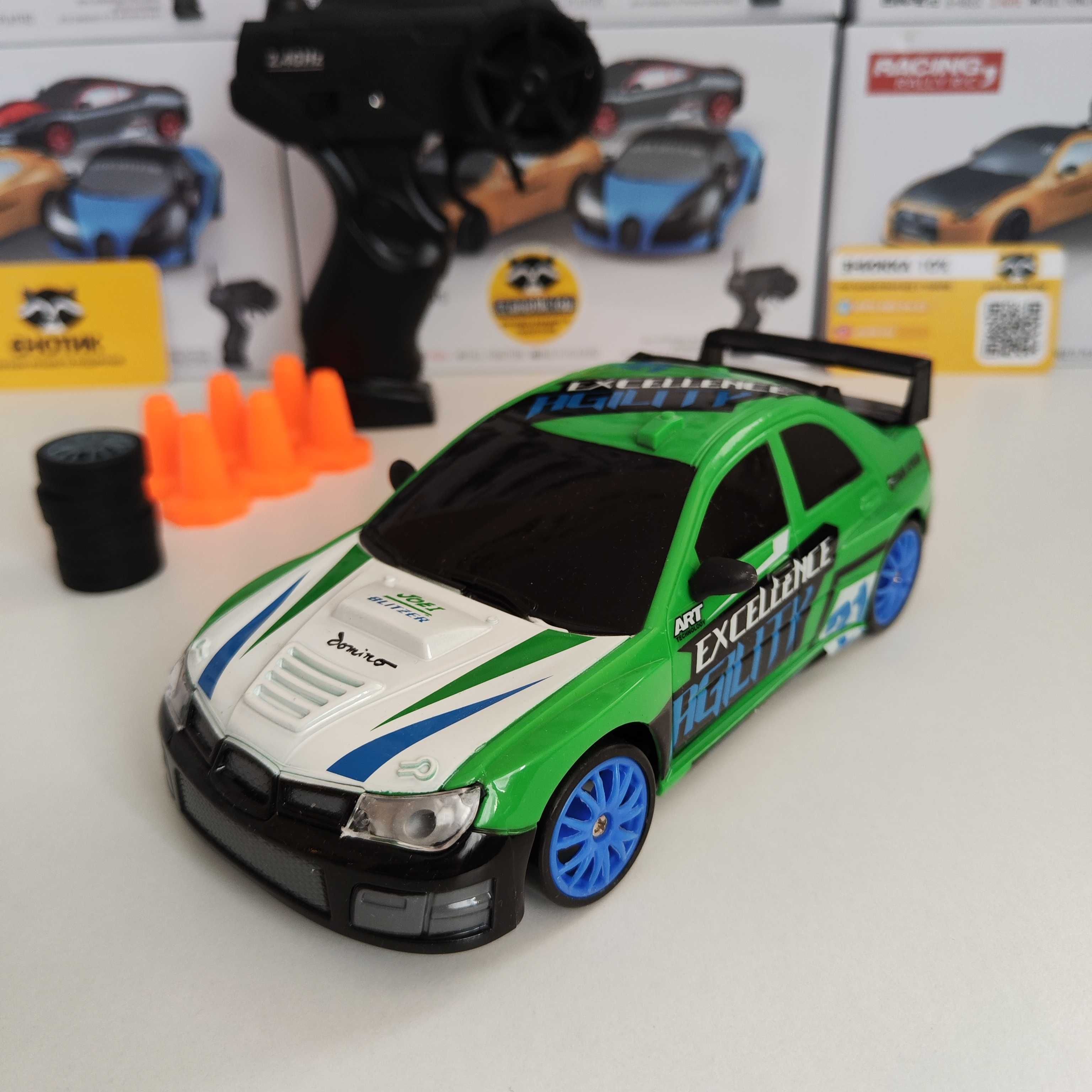 Машинка для дрифта на радіокеруванні Subaru Impreza 4WD дрифт 1:24