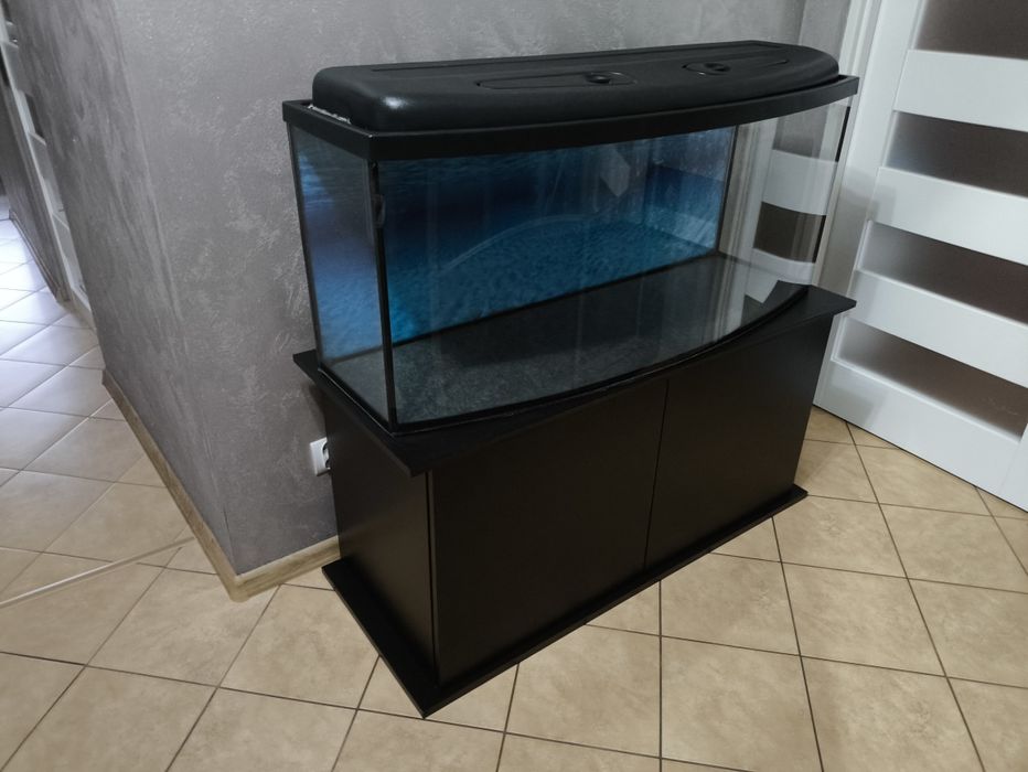 Akwarium 200 litrów z szafką i pokrywą