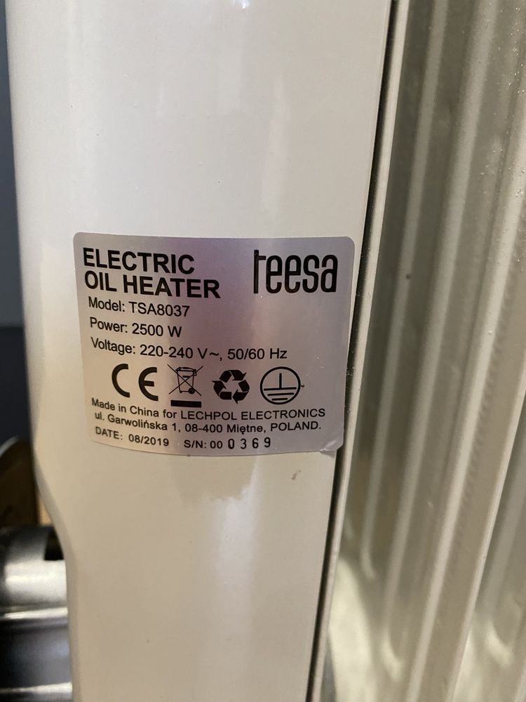 Grzejnik elektryczny olejowy 2500W