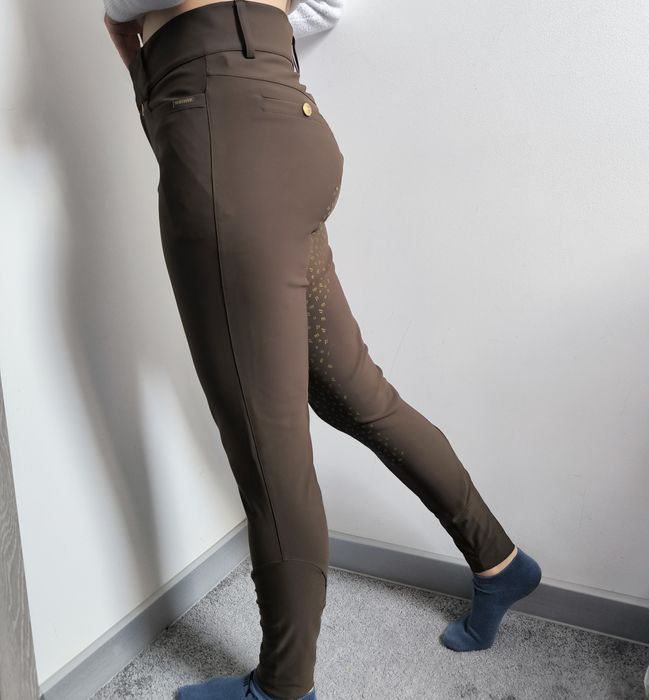 Bryczesy pomme Equestrian 40 L Kolanowy silikon