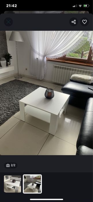 Stolik kawowy do sofy 70x70 wys 43cm