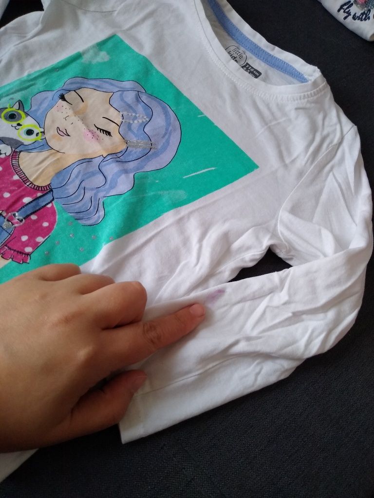 Bluzka bluzeczka T-shirt koszulka na długi rękaw Little Kids - obrazek