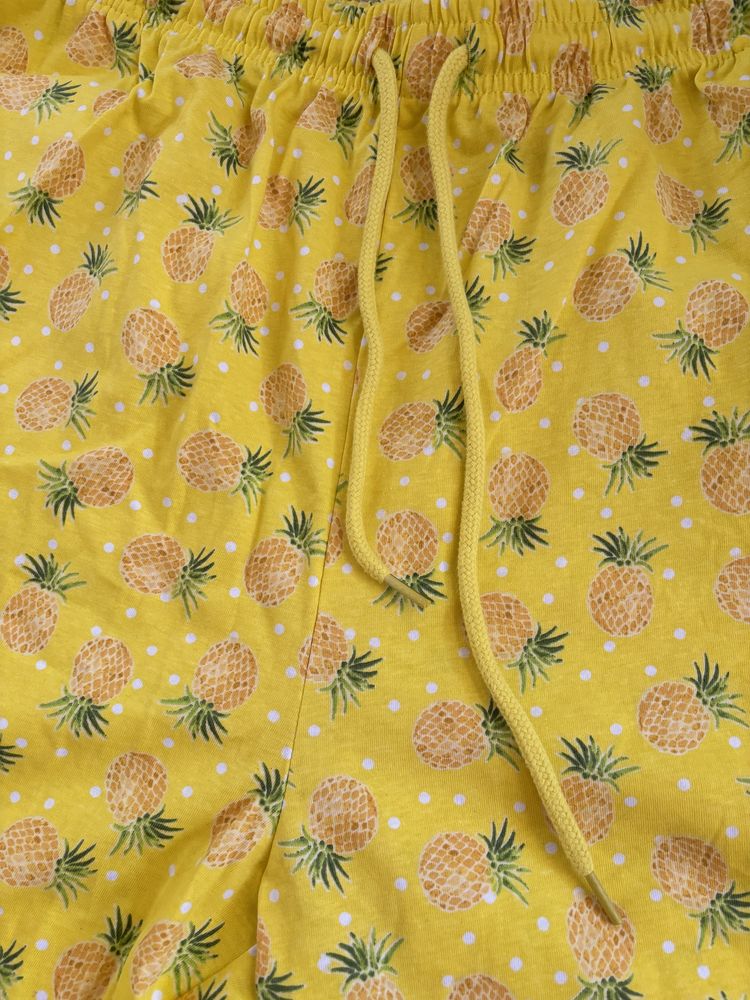Spodenki bawełniane szorty w ananasy męskie xl nowe