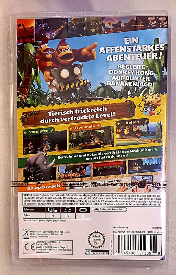 Gra Donkey Kong Country Tropical HD Nintendo Switch 1/2 /Nówka!