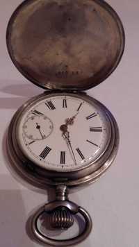 Dewizka-zegarek kieszonkowy Ancre Ling z 1905 r. srebro antyk.