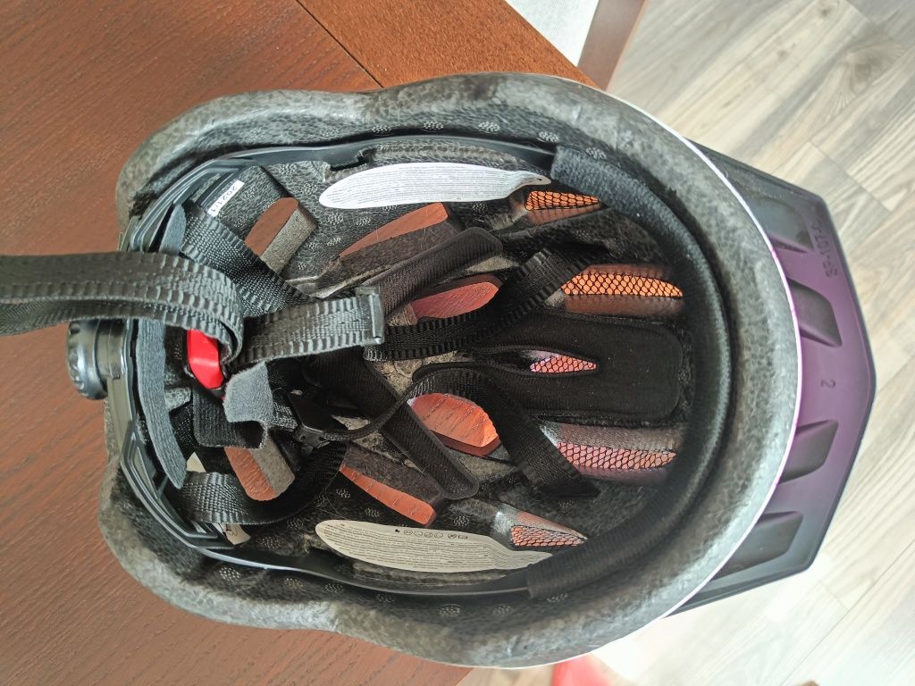 Kask rowerowy dla dziewczynki XS S różowy