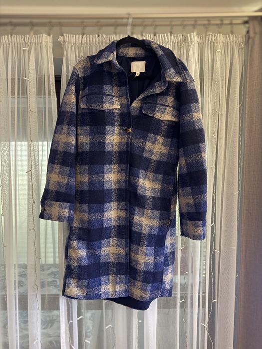 kurtka koszulowa, płaszcz w kratke