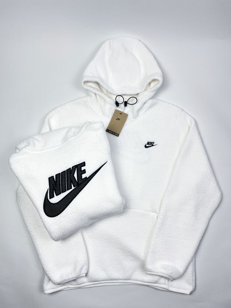 Оригінал! Худі Nike Sherpa біле (L) Нове з бірками!