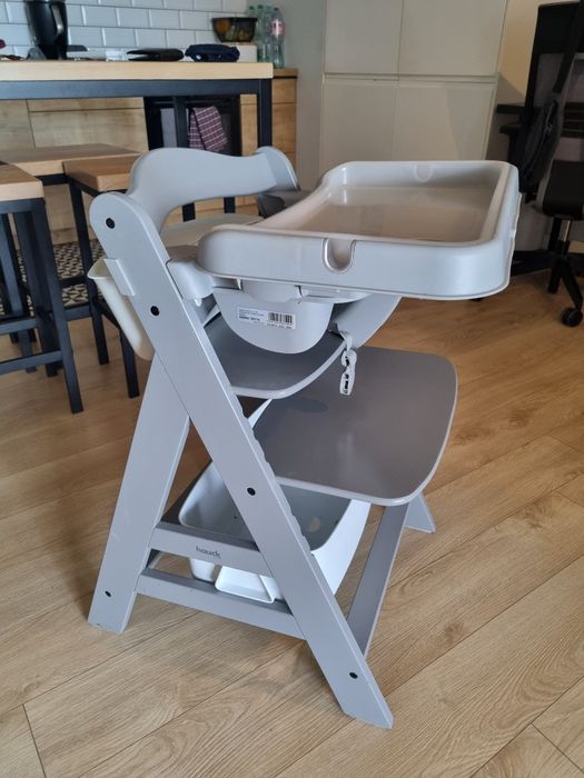 Krzesełko Hauck Alpha + akcesoria (tacka, zestaw pojemników)