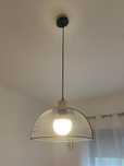 Conjunto candeeiro de teto + candeeiro de mesa