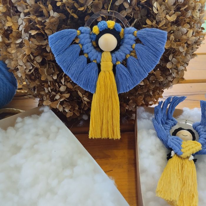 Ангел макраме, янгол,оберіг, берегиня, лялька, handmade