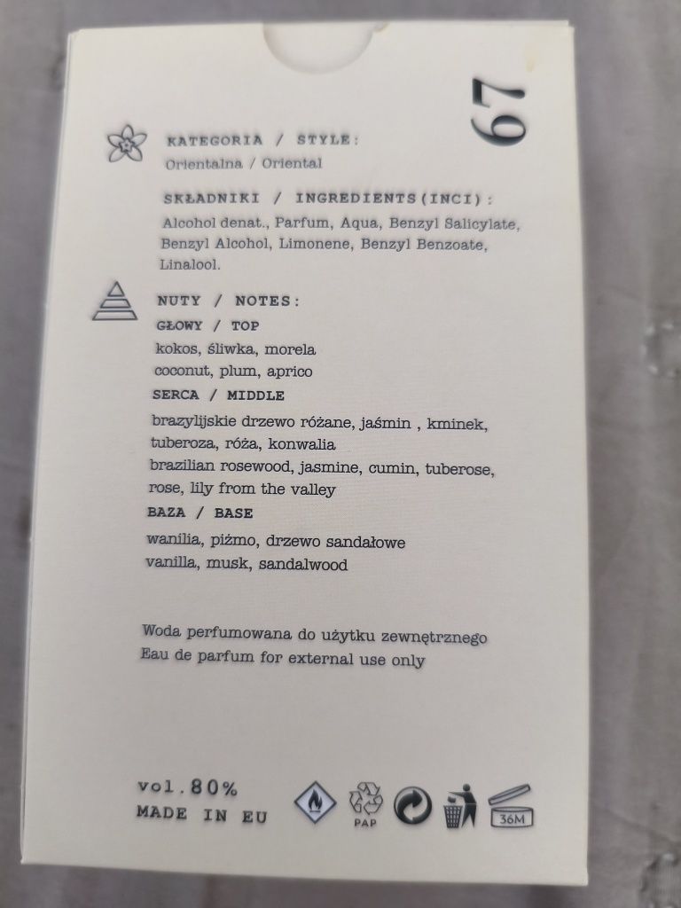 67 made in lab 100 ml inspiracja dior hypnotic poison 
67 MADE IN LA