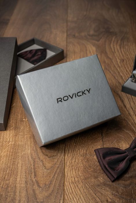 skórzany pasek męski z prążkowaną, automatyczną klamrą - rovicky 90