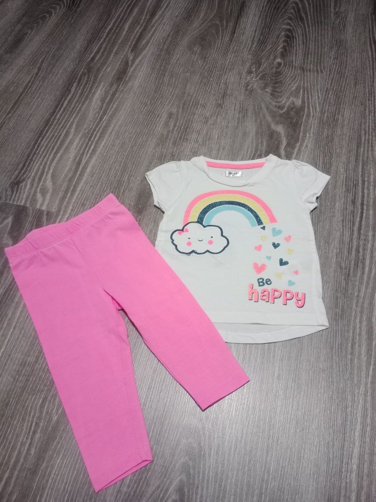 Komplet legginsy i t-shirt 68 cm