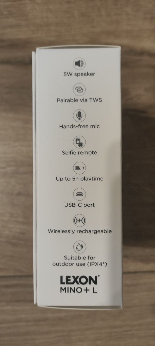 Głośnik Lexon Mino + L grafitowy nowy