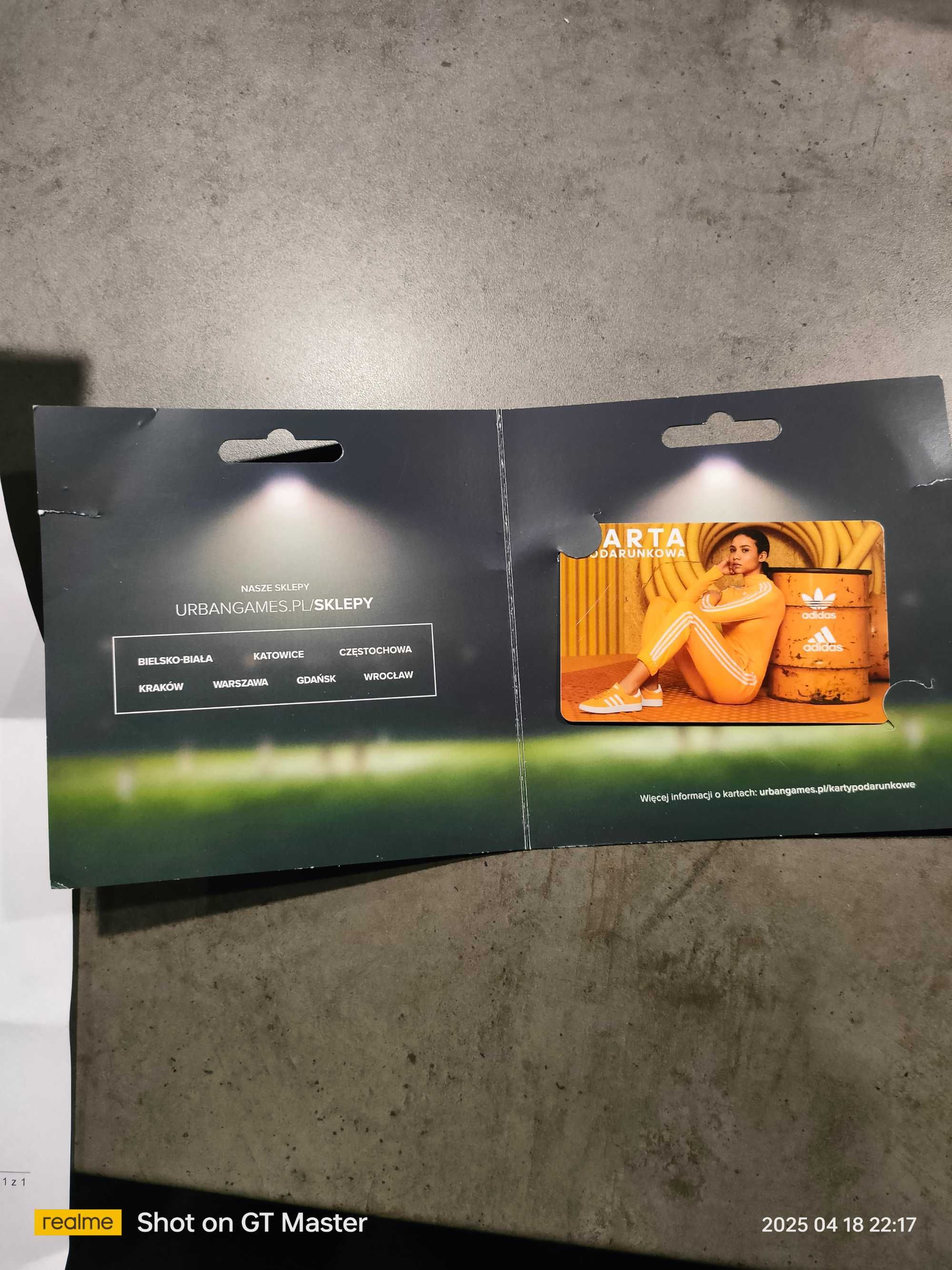 karta podarunkowa adidas
