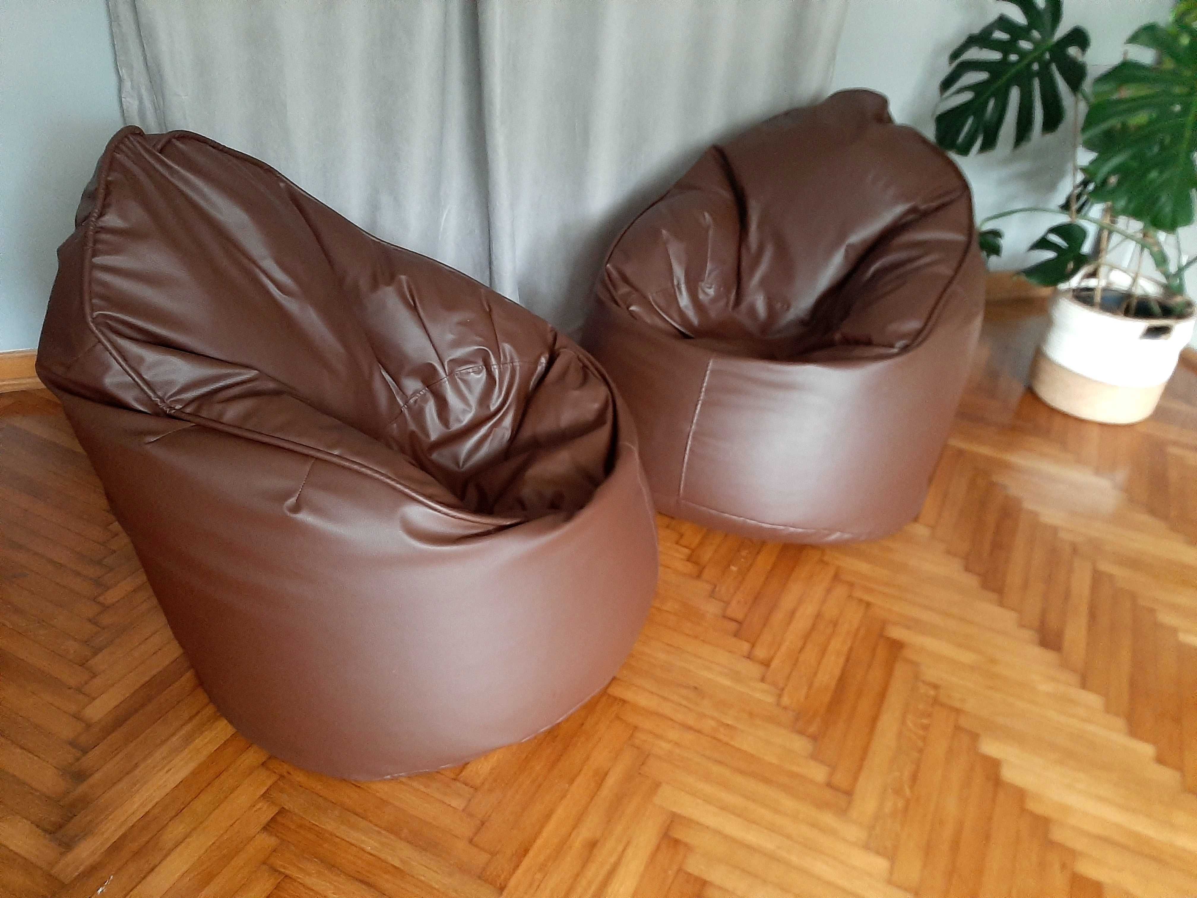 Pufa - fotel ekoskóra