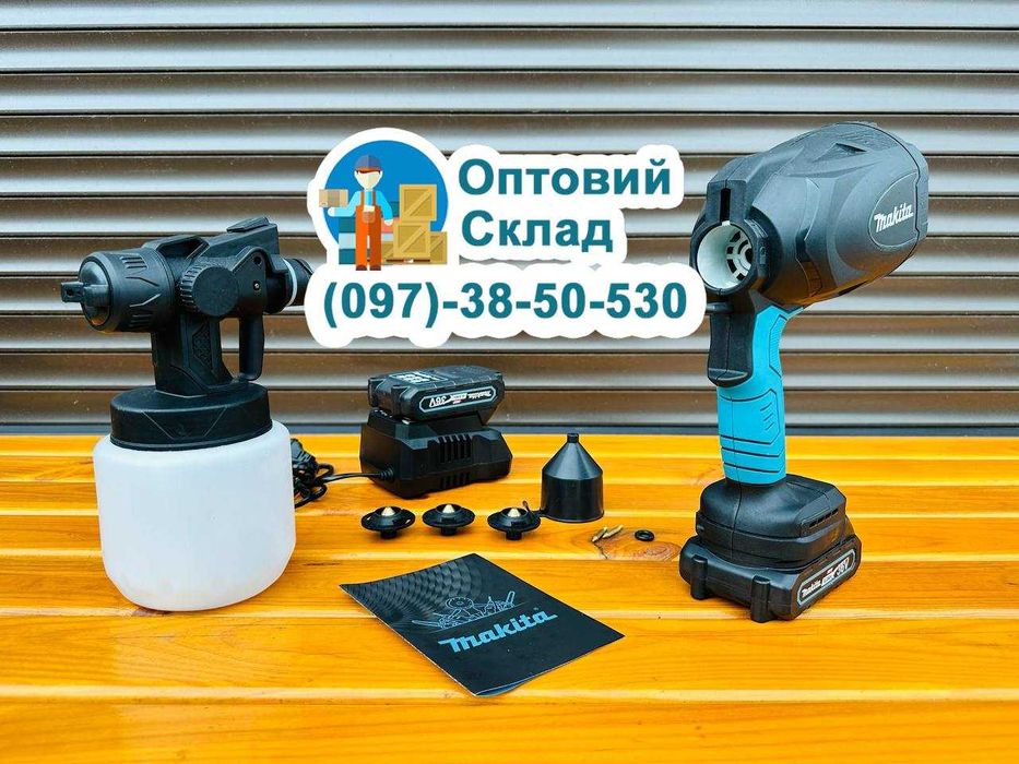 Аккумуляторный краскопульт Makita MTW800 BL Фарбопульт 30см 36V-6A XGT