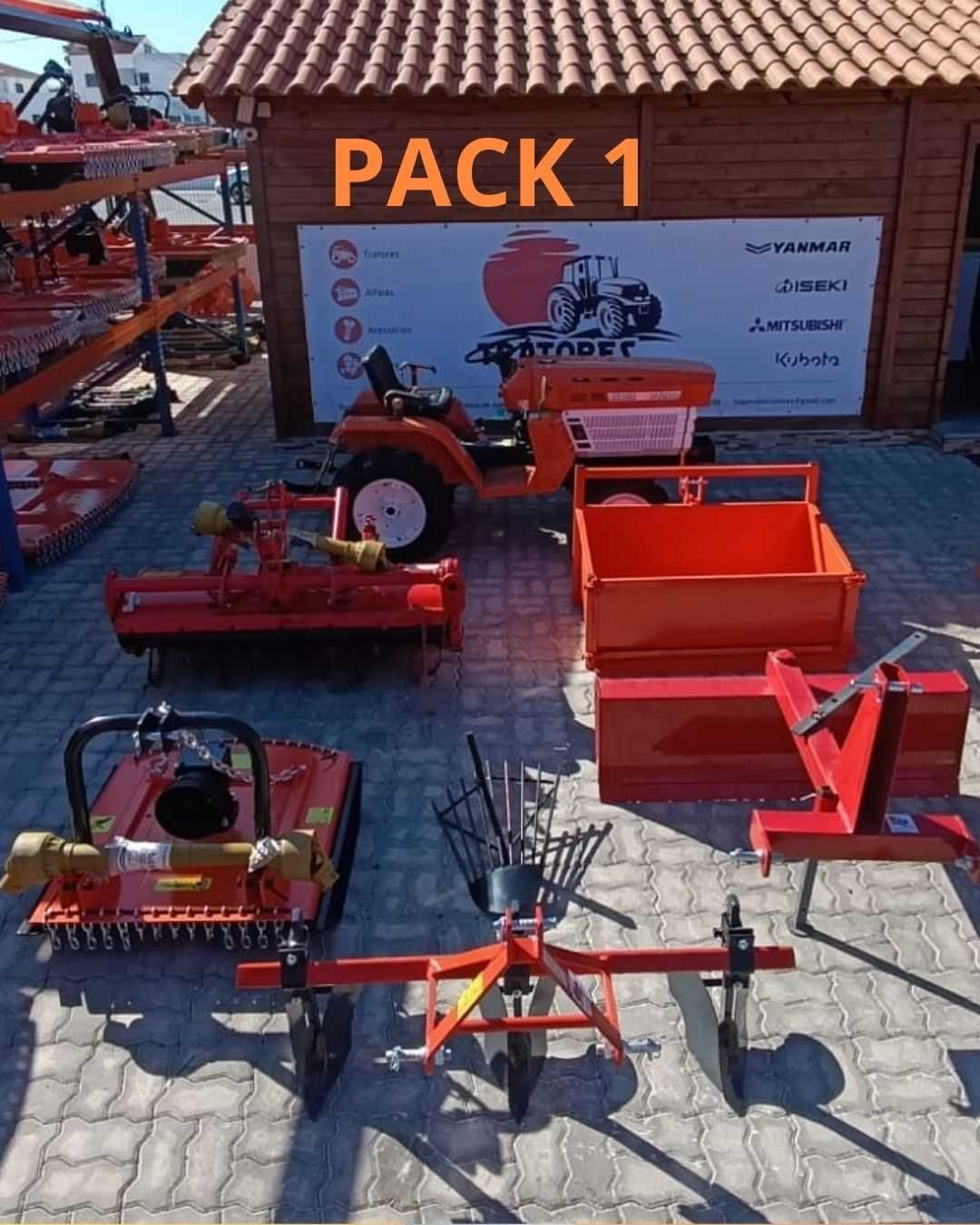 Pack Verão Kubota B1200 4x4 + 6 ALFAIAS