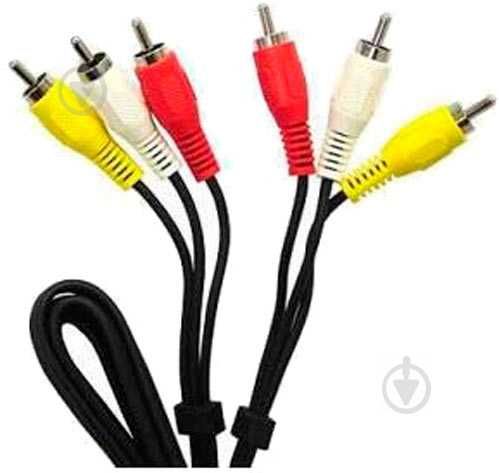 Кабель аудио-видео 3RCA > 3RCA, 3 тюльпана-(П) > 3 тюльпана( П),новый