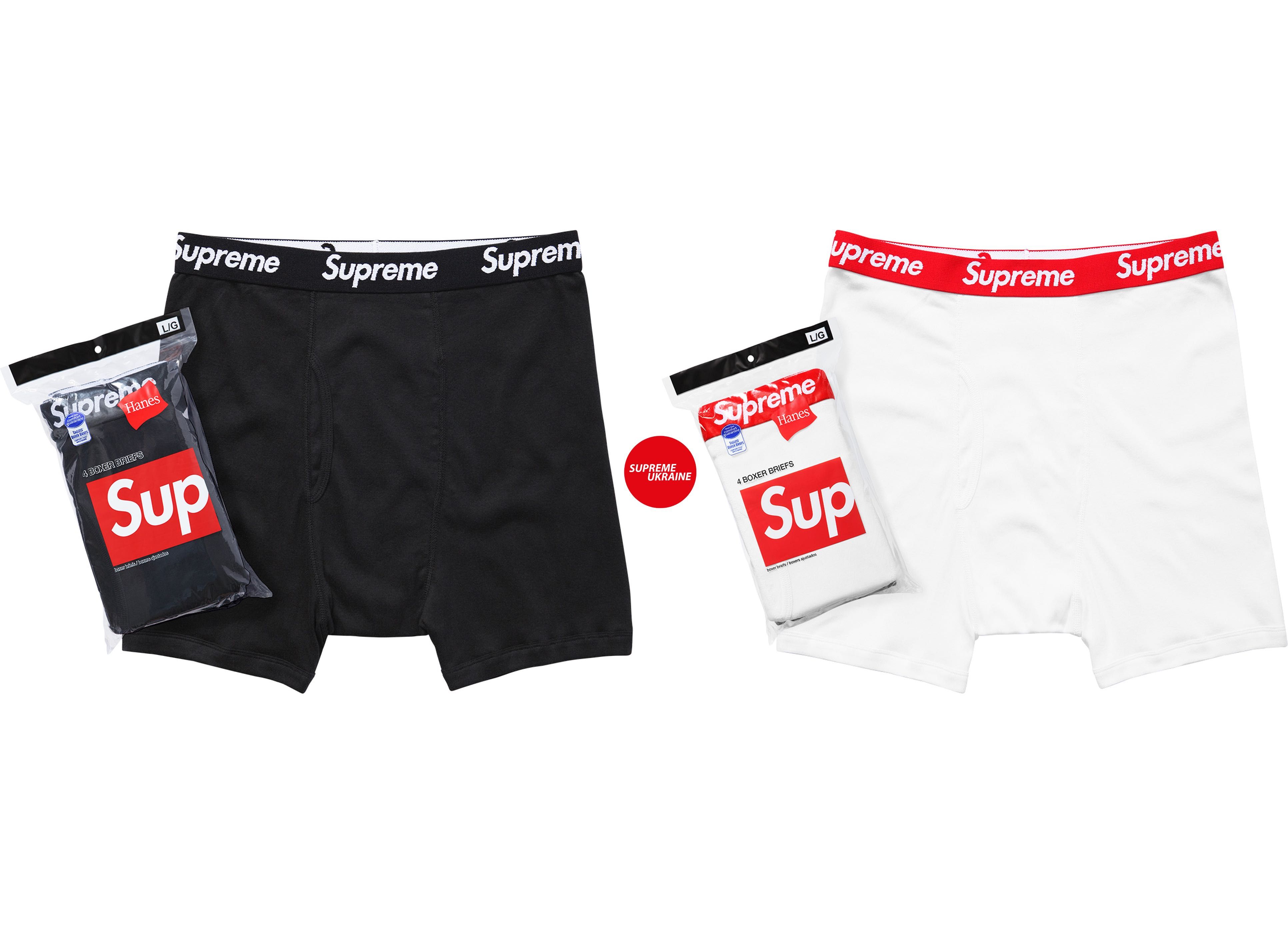 Оригінал! Supreme/Hanes Boxer Briefs (боксери/труси)