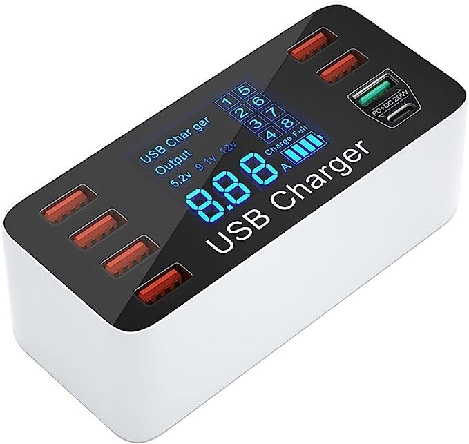 Stacja ładowania 8x USB / QC 3.0 / Type-C - ładowarka