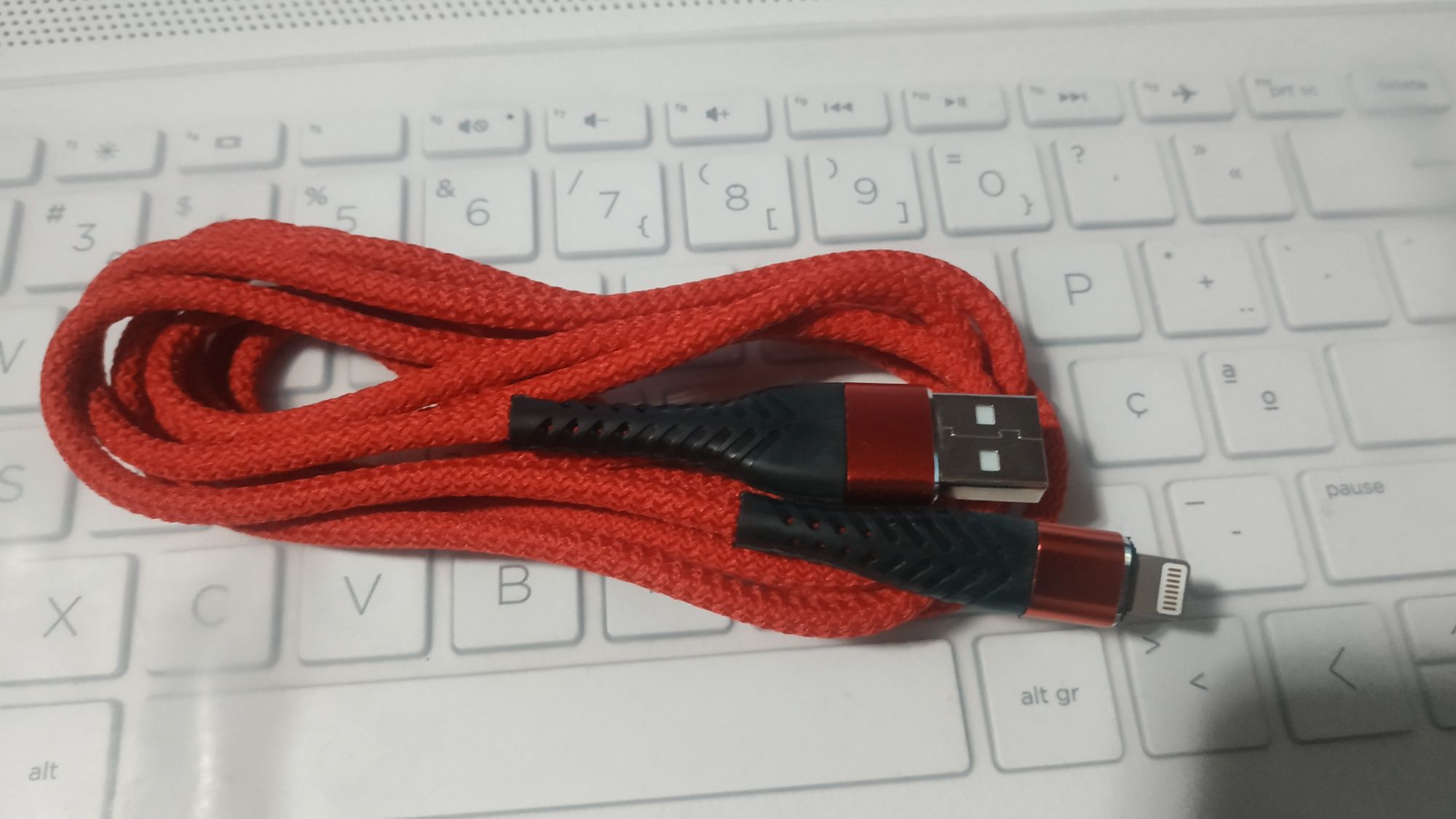 Cabo USB tipo C, Carga rápida, flexível 1,8m
