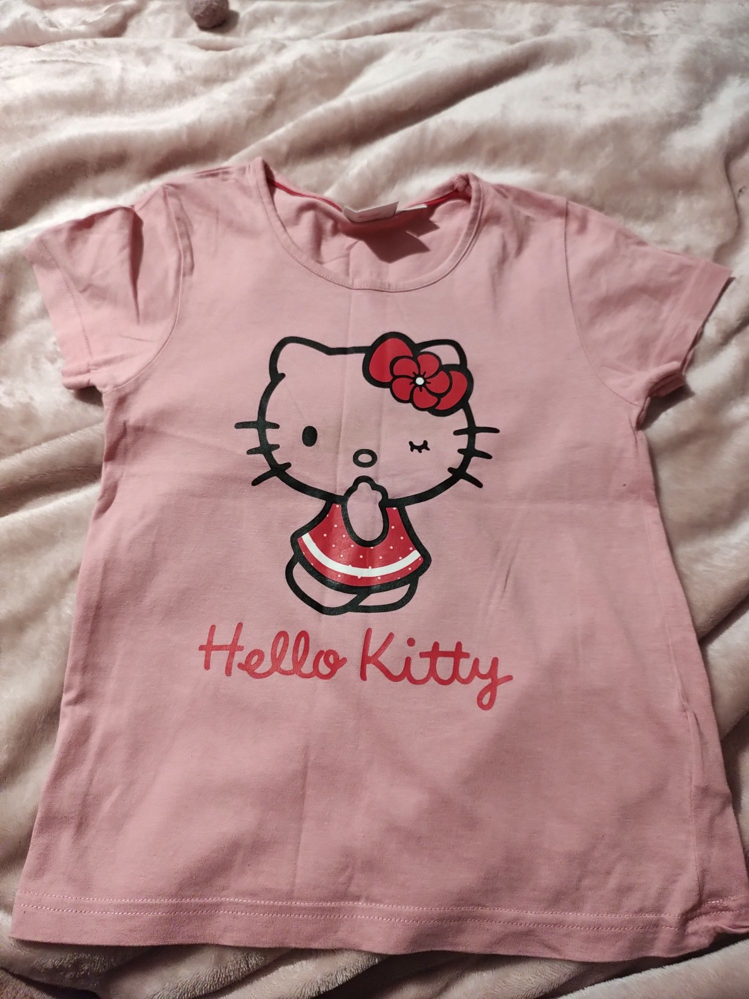 Hello kitty śliczna bluzka 122/128