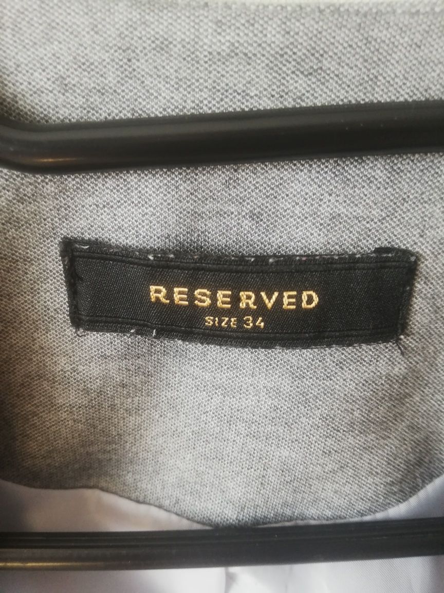Szara marynarka reserved 34 XS krótka narzutka