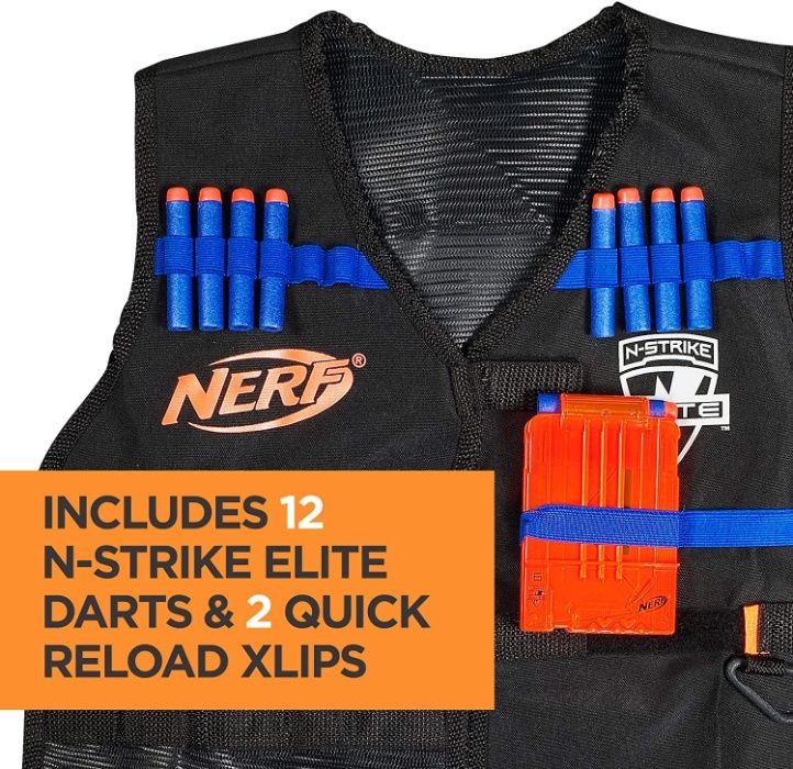 Набор Нерф Оригинал жилет +магазины +пули NERF Tactical Vest A0250