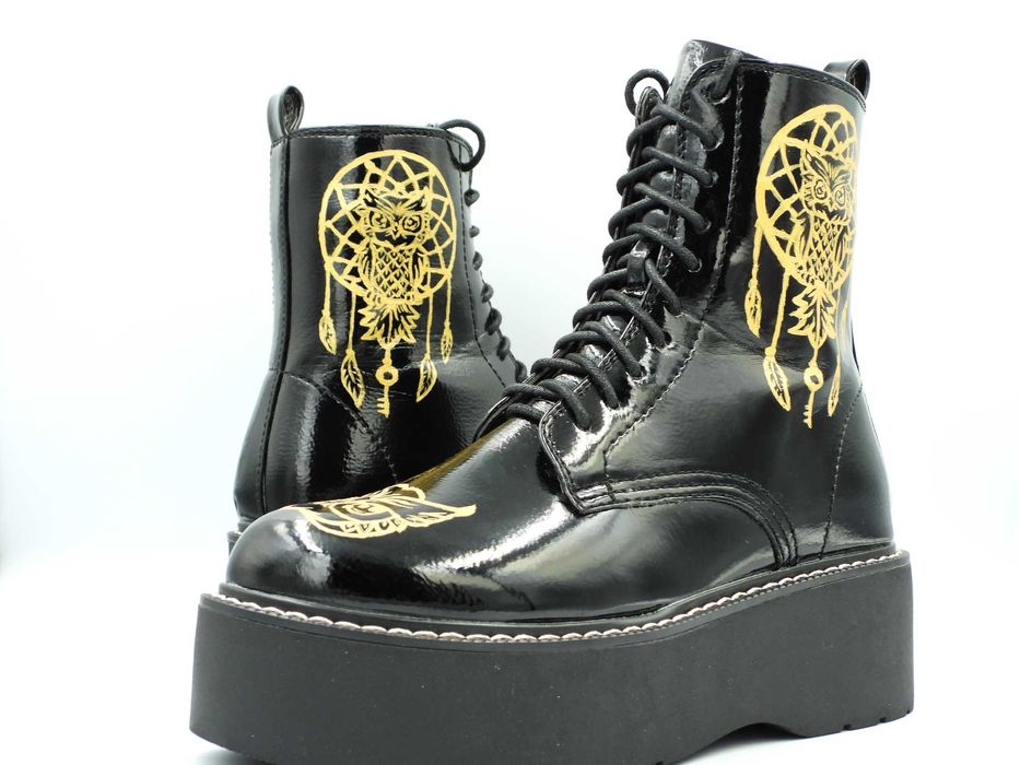 Glany damskie 38 Motyw Sowy  malowane ręcznie