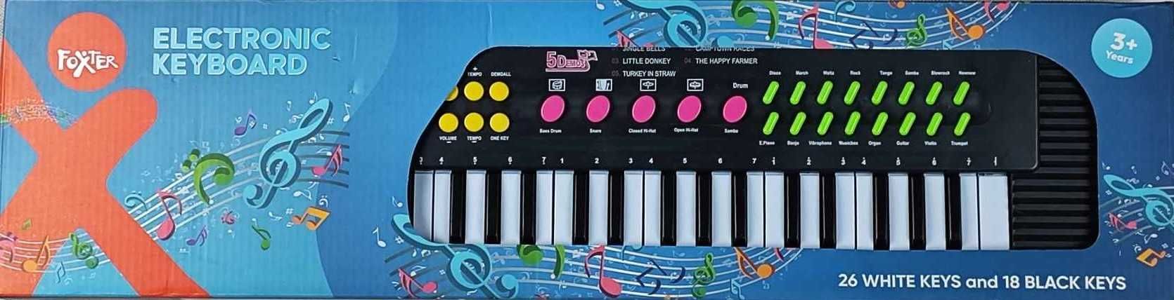 Elektroniczny Keyboard z mikrofonem 44 klawisze dla dzieci 3+ Organki