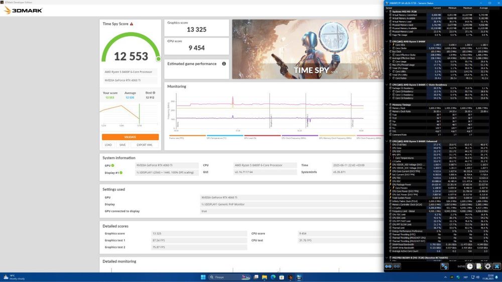 RTX 4060 Ti / Ryzen 5 8400F / 16Gb DDR5 / 512Gb NvMe.