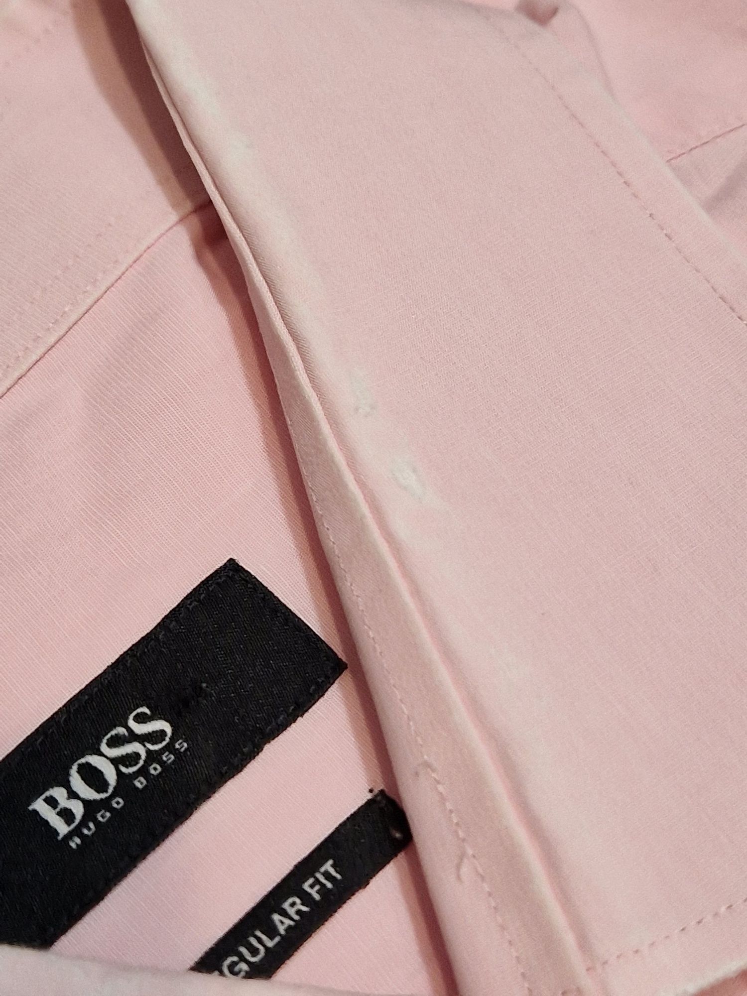 Różowa koszula męska Hugo Boss