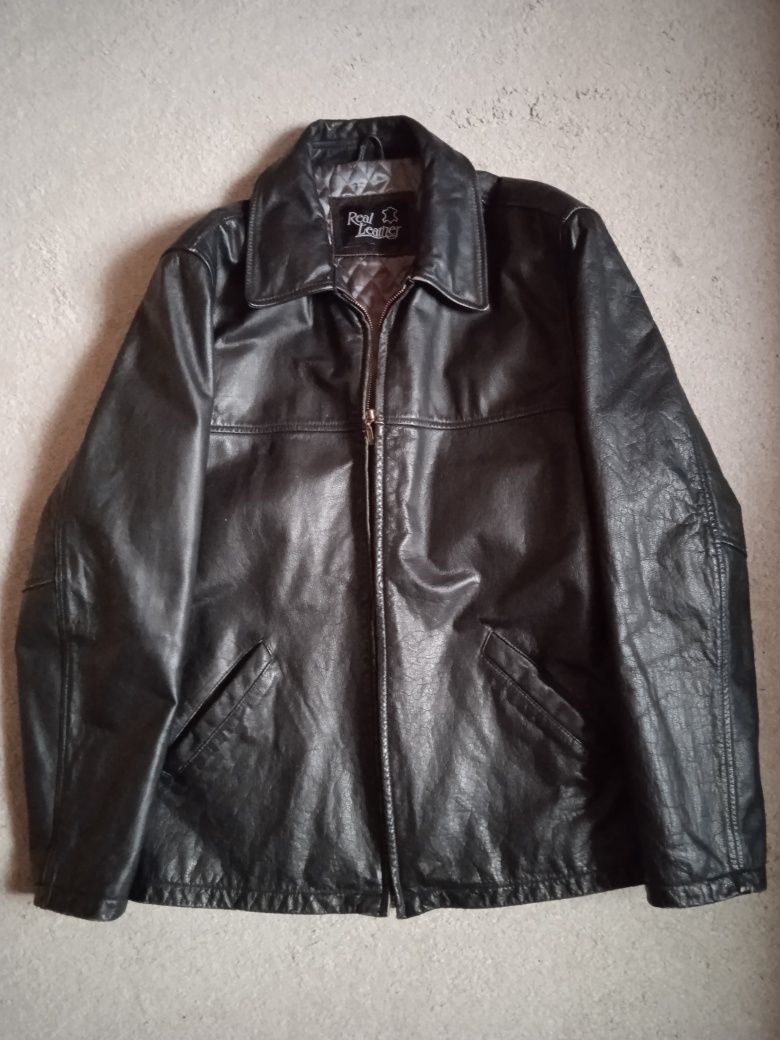 Kurtka skórzana męska Real Leather roz.M/L