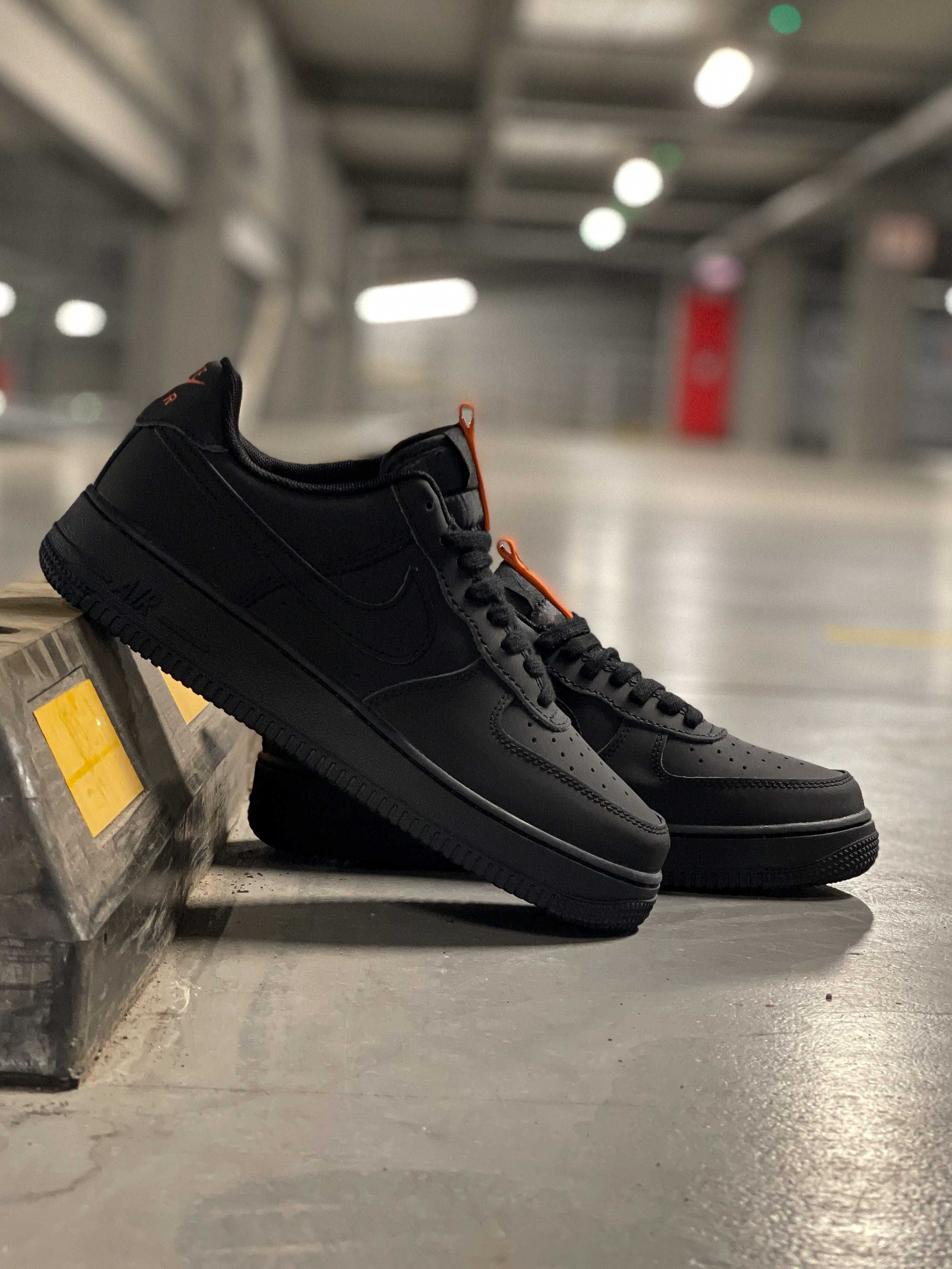 Кросівки чоловічі Nike Air Force 1 07 Low Total Black Найк Айр Форс