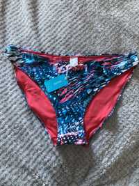 Dół od bikini Esotiq XL/42 niebiesko-czerwony