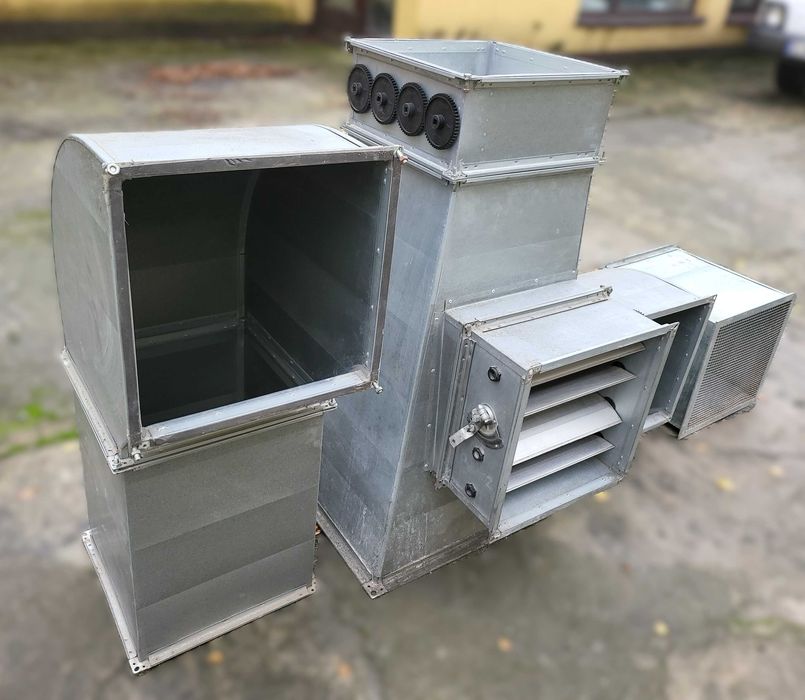 Elementy instalacji nadmuchu powietrza