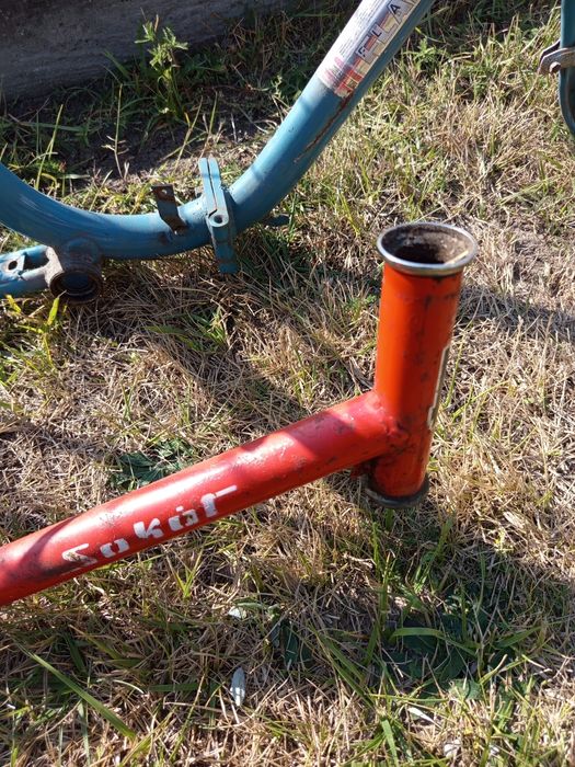 Ramy frame set Romet Universal flaming sokół retro składak vintage