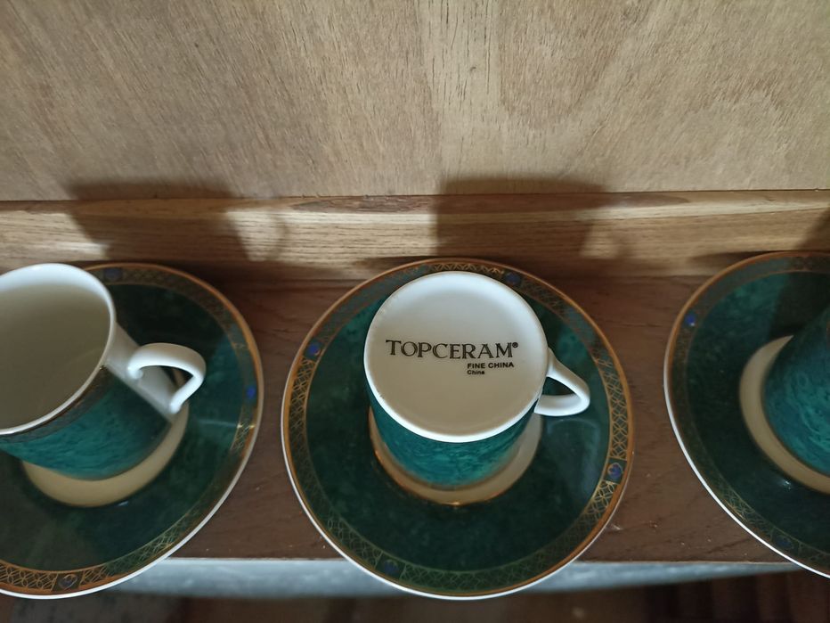 Conjunto chávenas de café porcelana